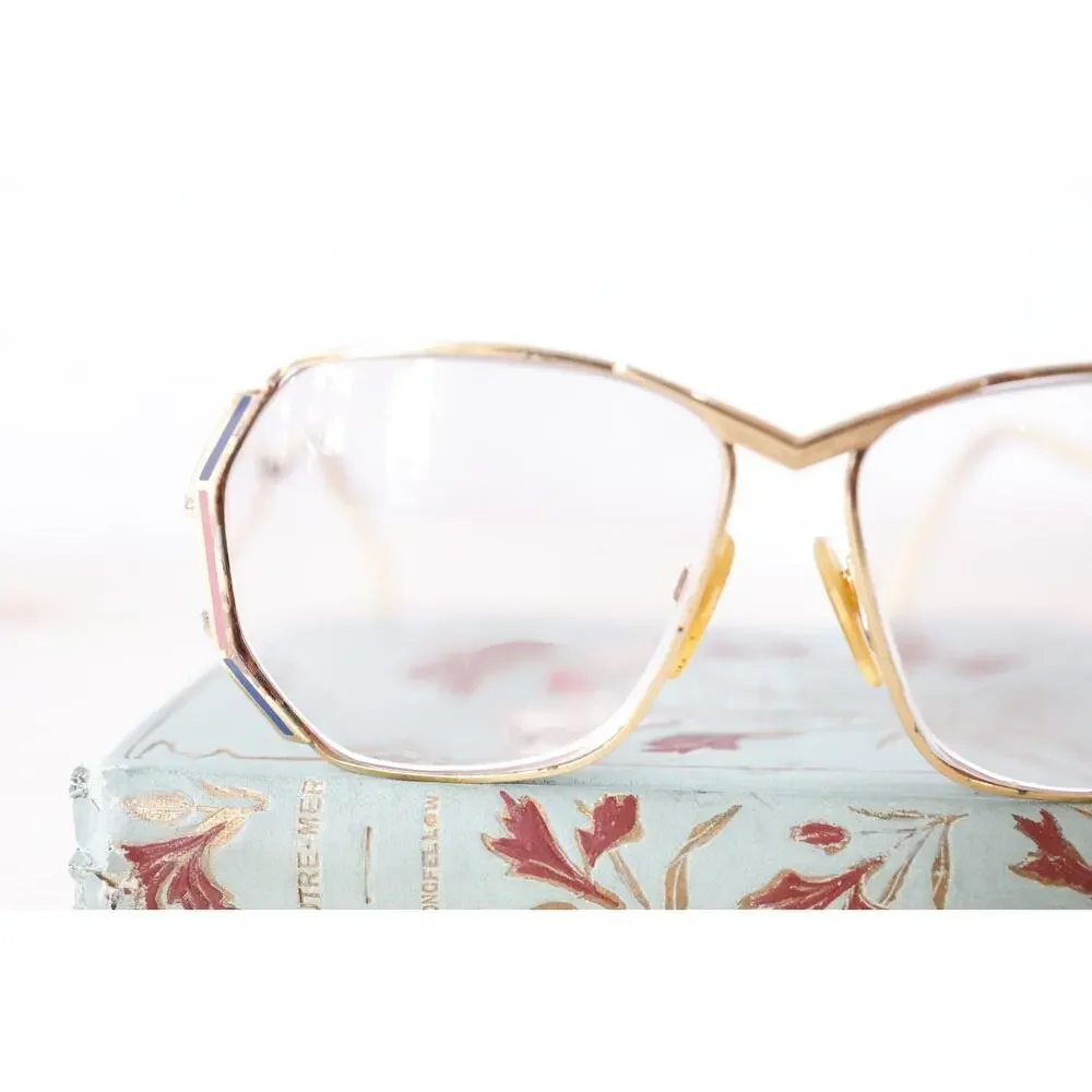 Vintage Cazal 1980s Eyeglass Frames West Germany Multicolor Street Hip Hop